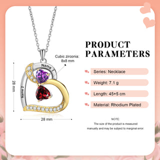 Custom Birthstone necklace