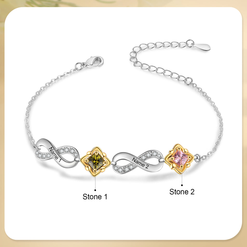 Custom Birthstone Bracelet