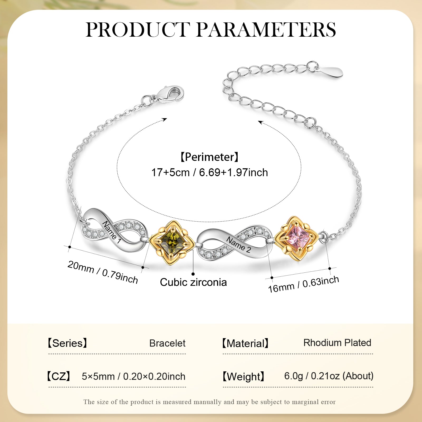 Custom Birthstone Bracelet