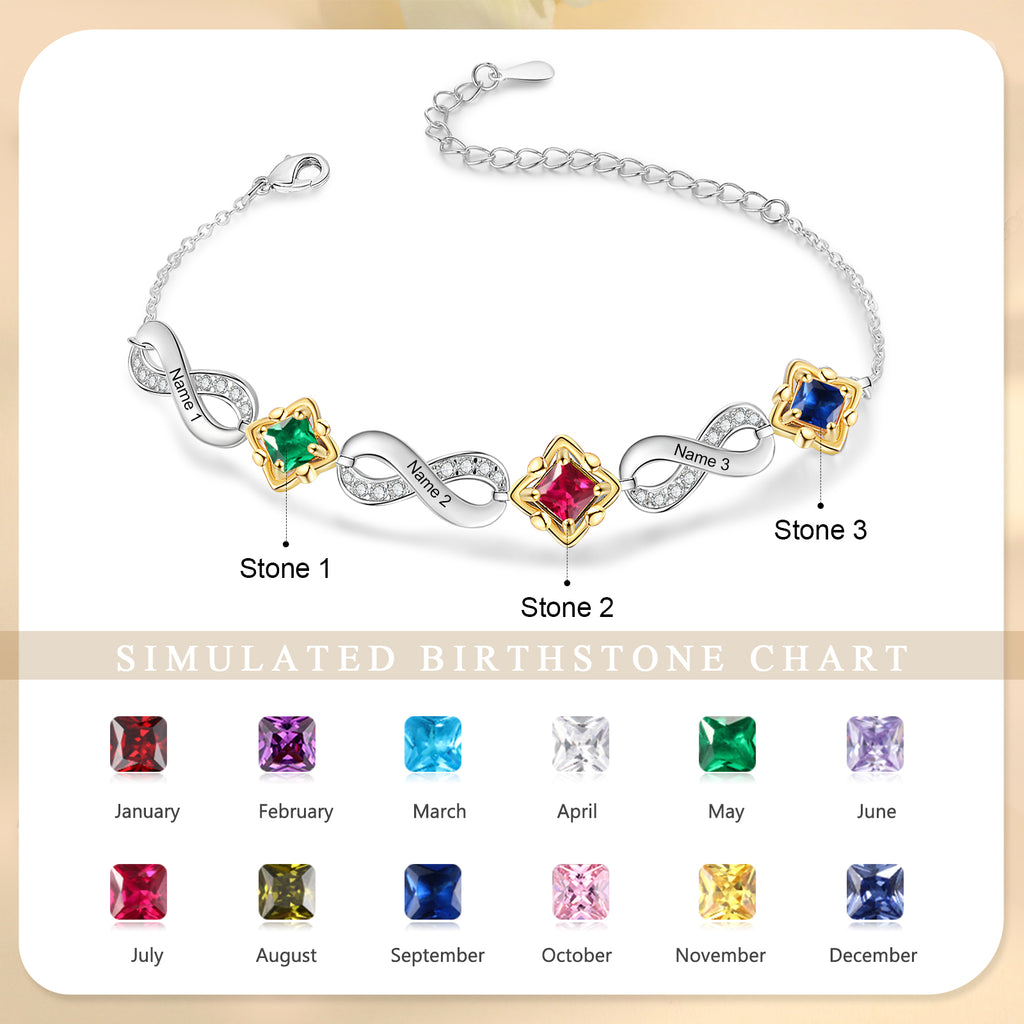 Custom Birthstone Bracelet