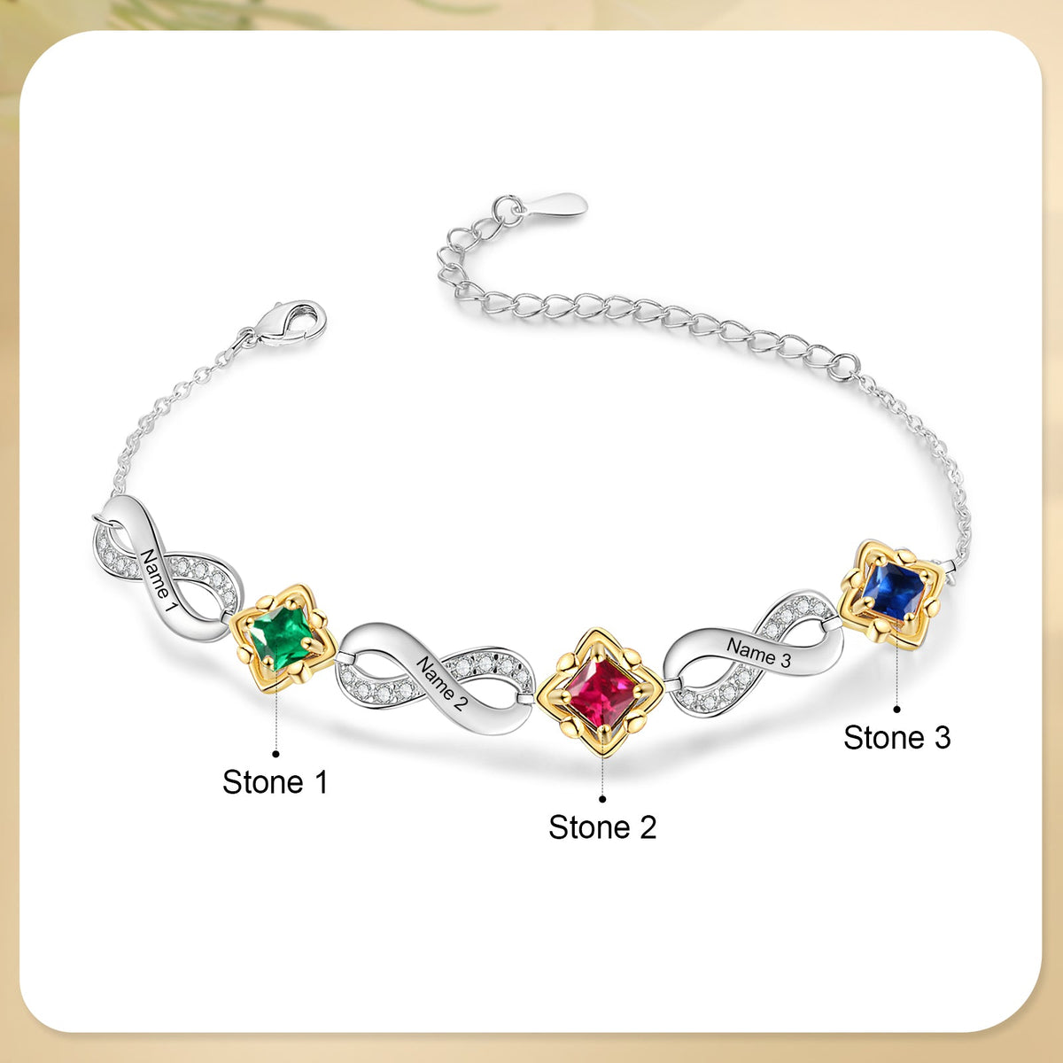 Custom Birthstone Bracelet