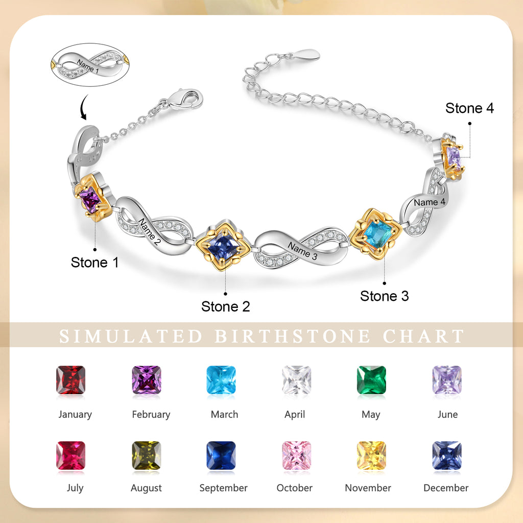 Custom Birthstone Bracelet