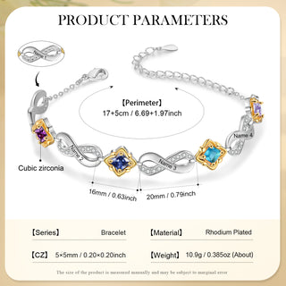 Custom Birthstone Bracelet