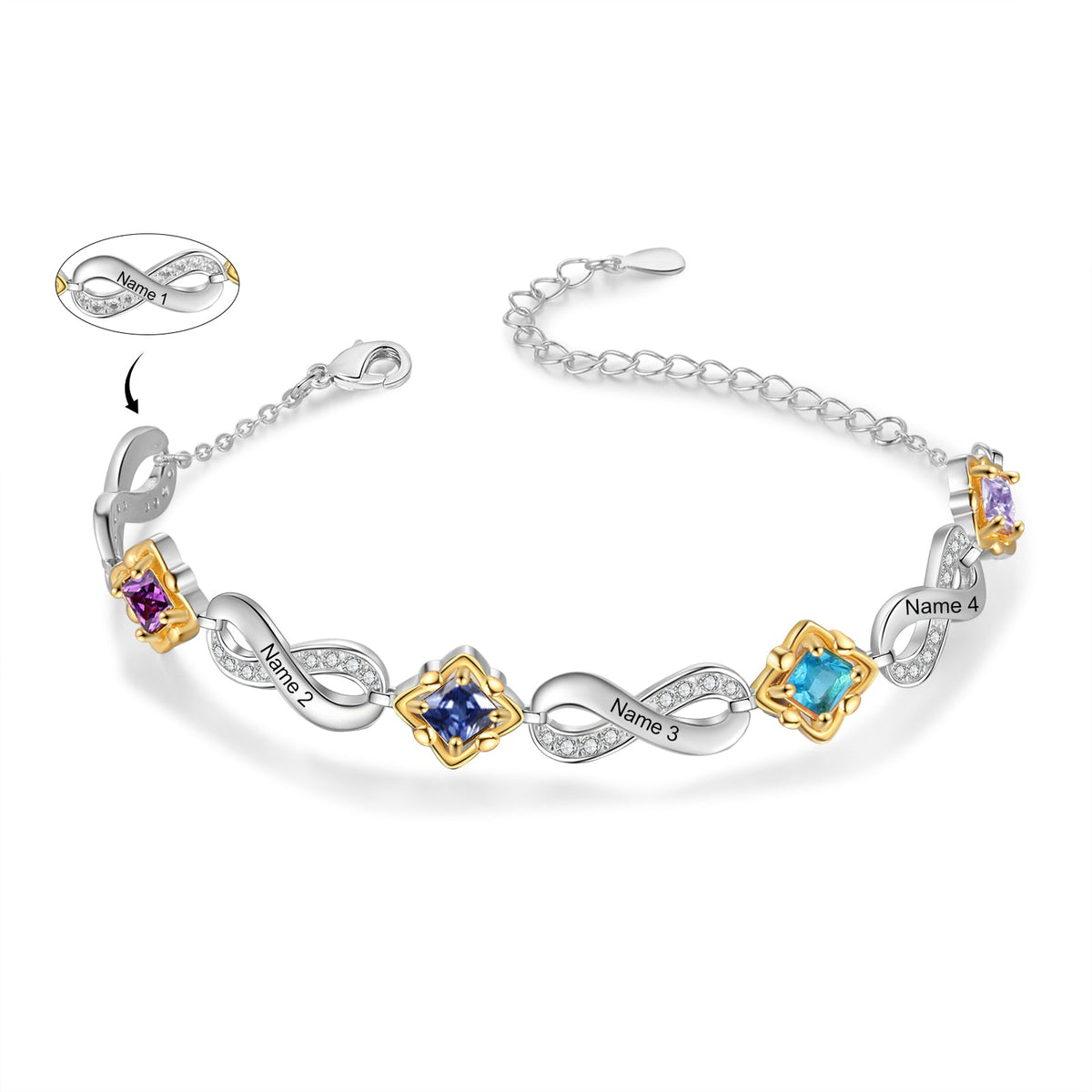 Custom Birthstone Bracelet