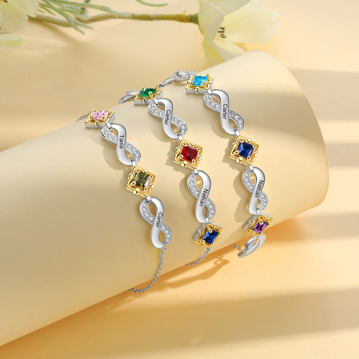 Custom Birthstone Bracelet