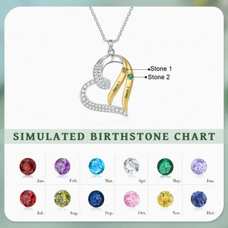 Custom Birthstone necklace