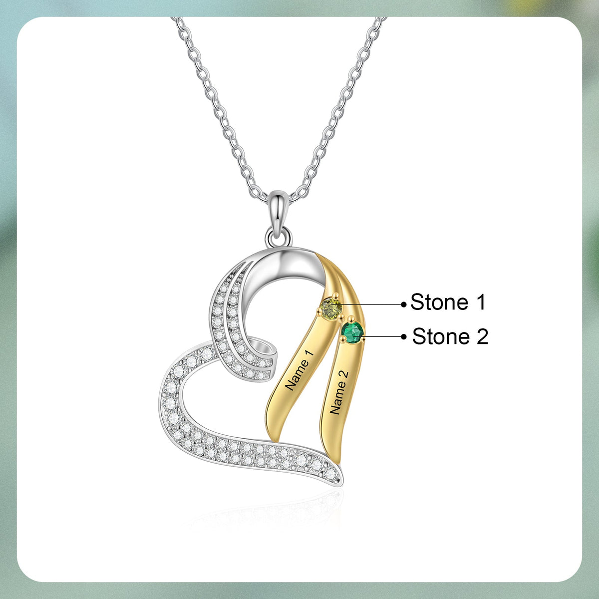 Custom Birthstone necklace