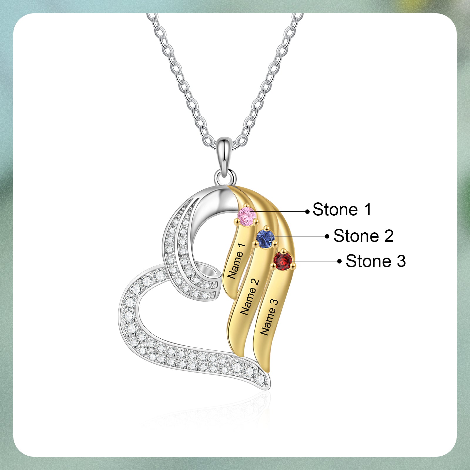Custom Birthstone necklace