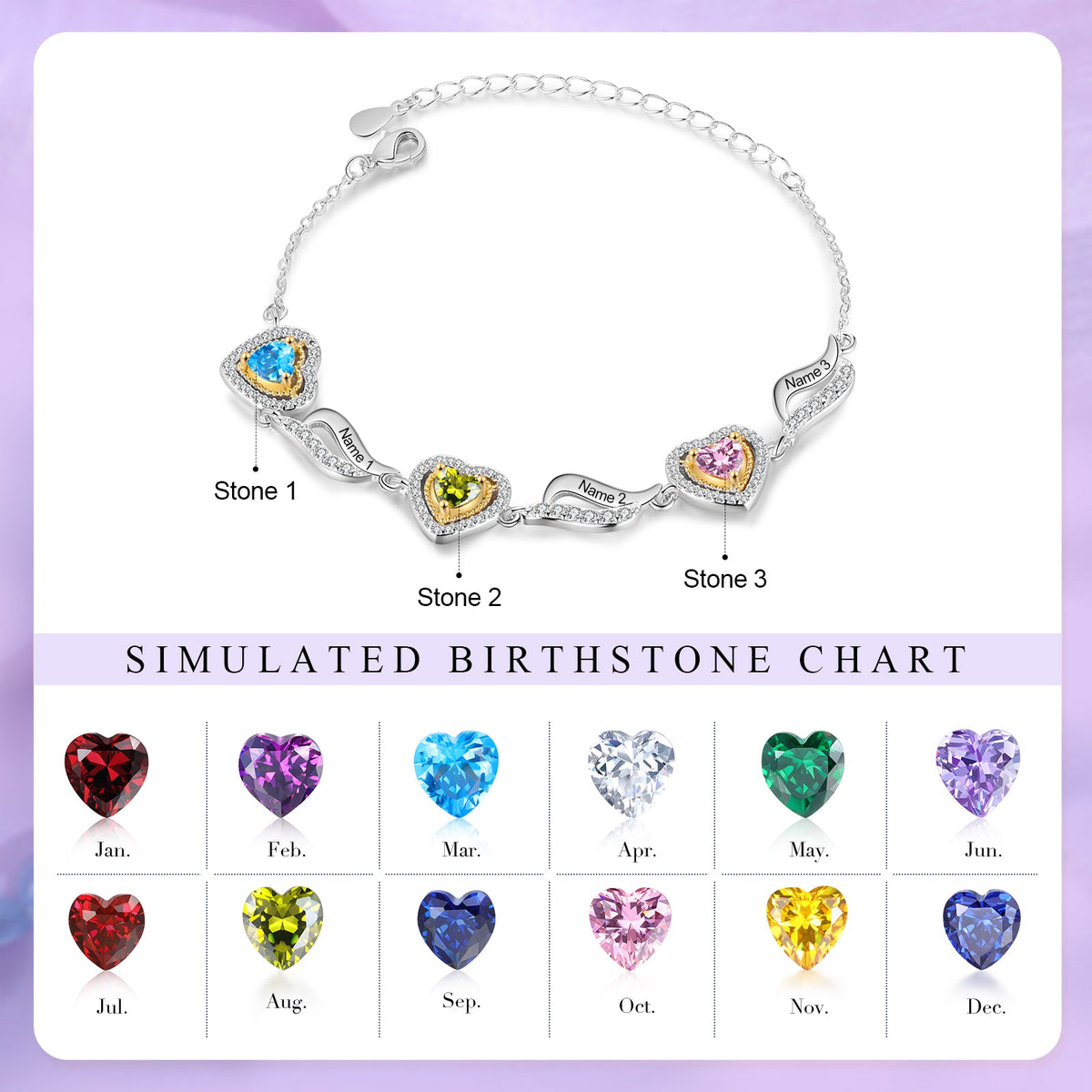 Custom Birthstone Bracelet