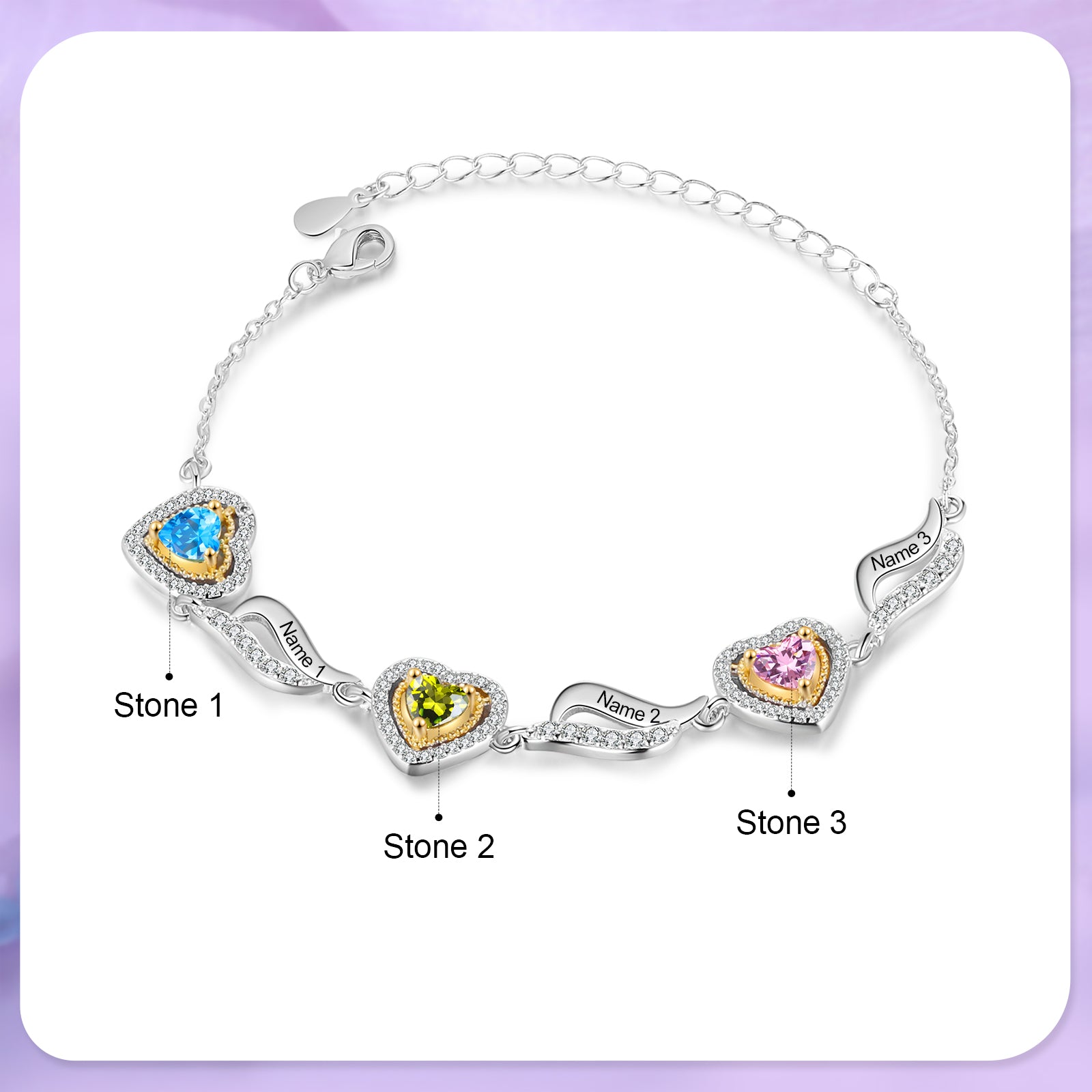 Custom Birthstone Bracelet