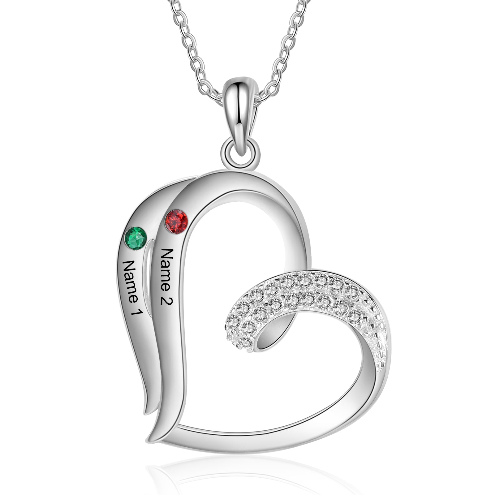 925 Sterling silver Custom Birthstone necklace