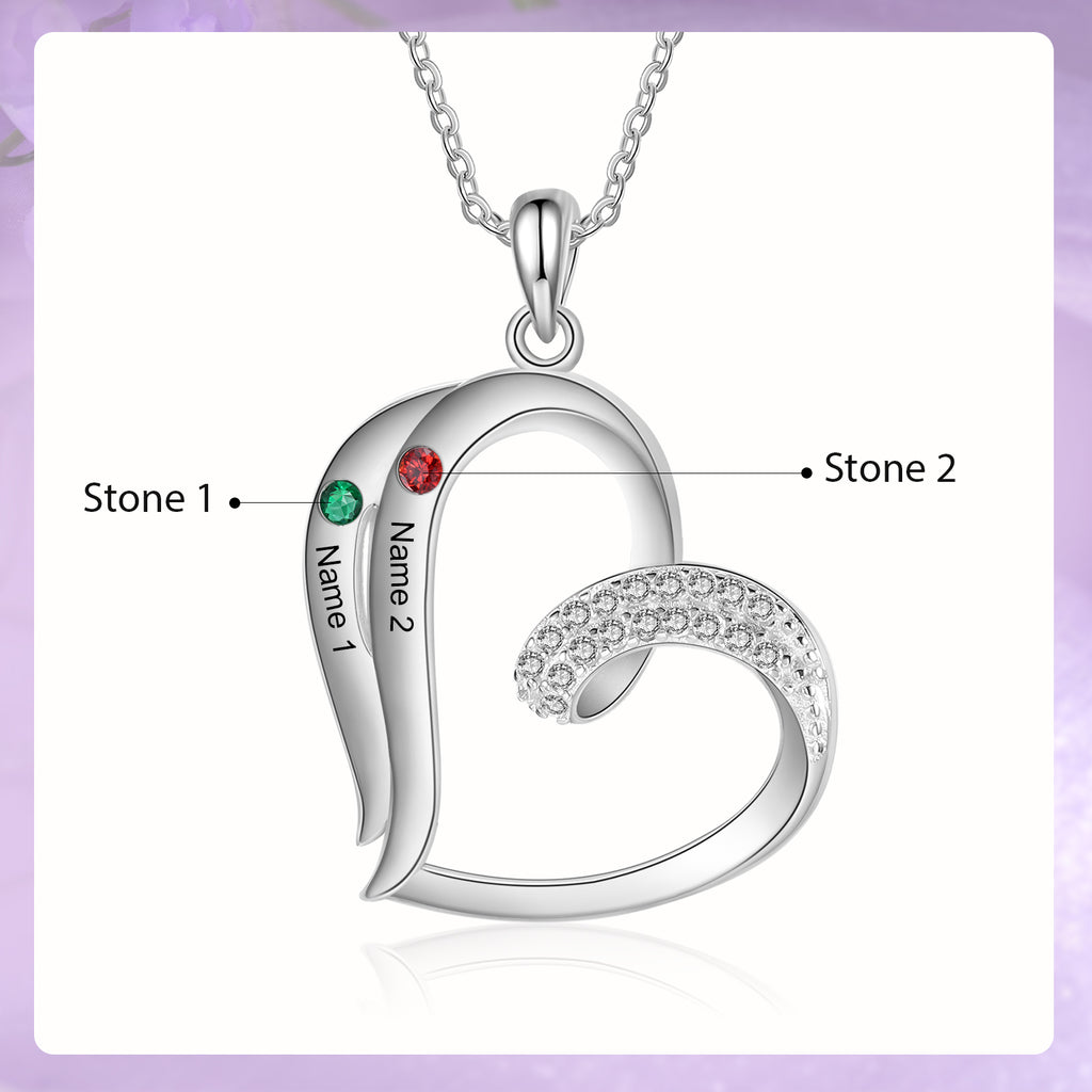925 Sterling silver Custom Birthstone necklace