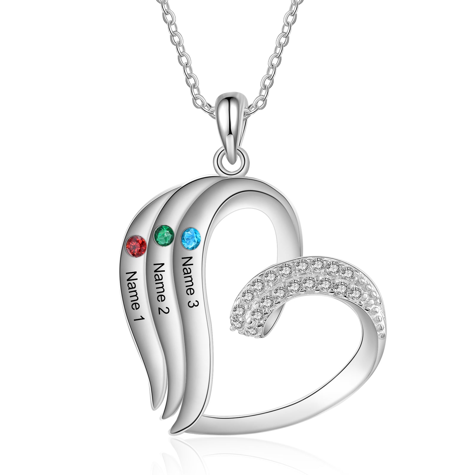 925 Sterling silver Custom Birthstone necklace