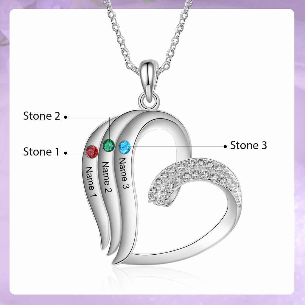 925 Sterling silver Custom Birthstone necklace