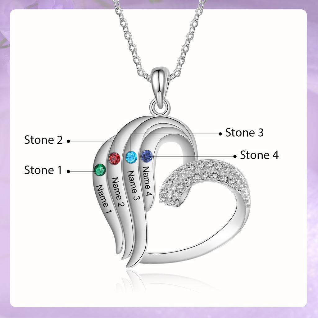 925 Sterling silver Custom Birthstone necklace