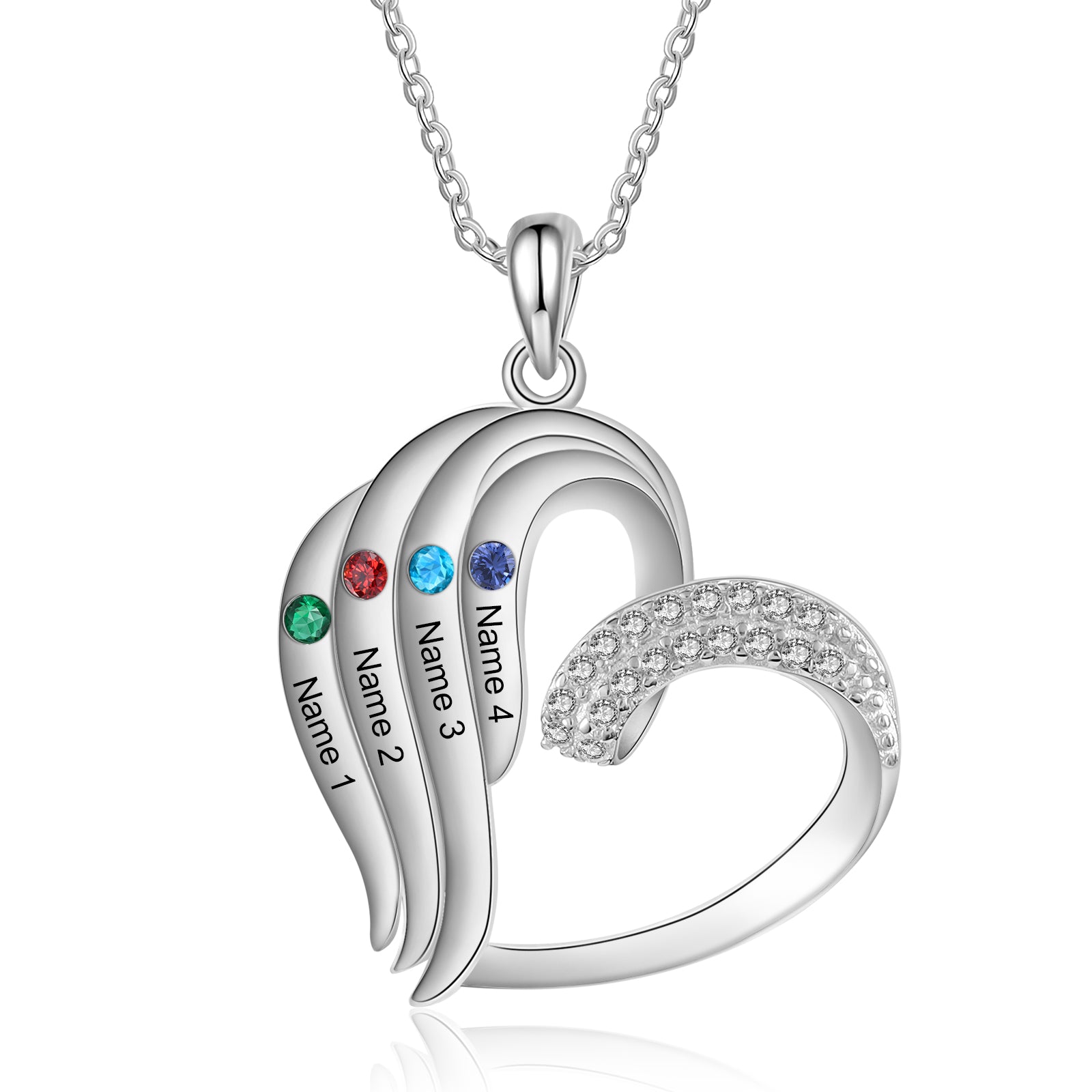 925 Sterling silver Custom Birthstone necklace