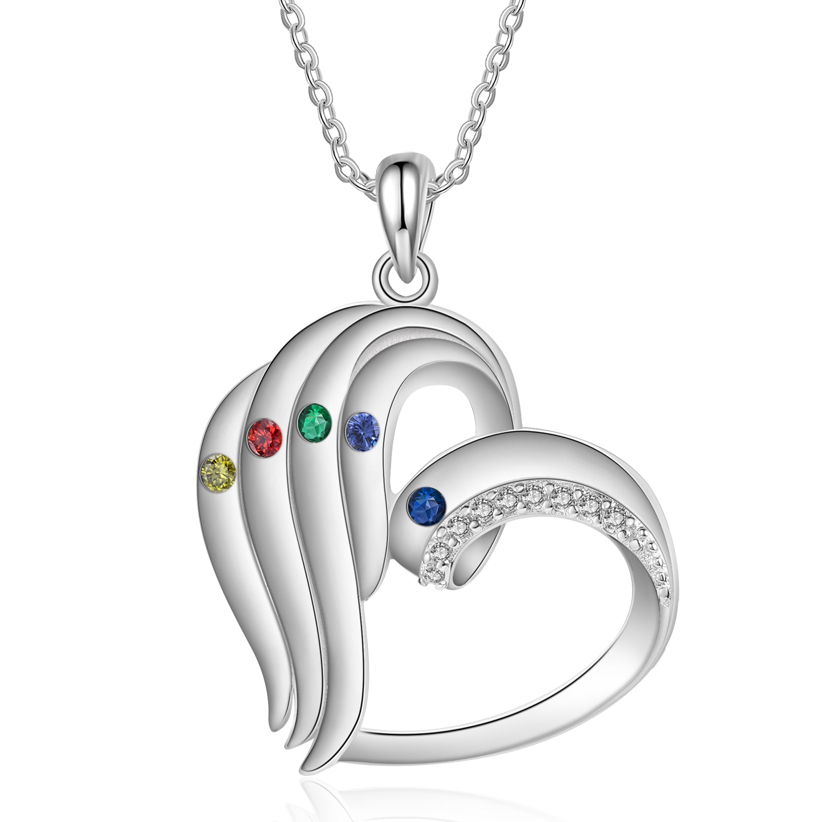 925 Sterling silver Custom Birthstone necklace