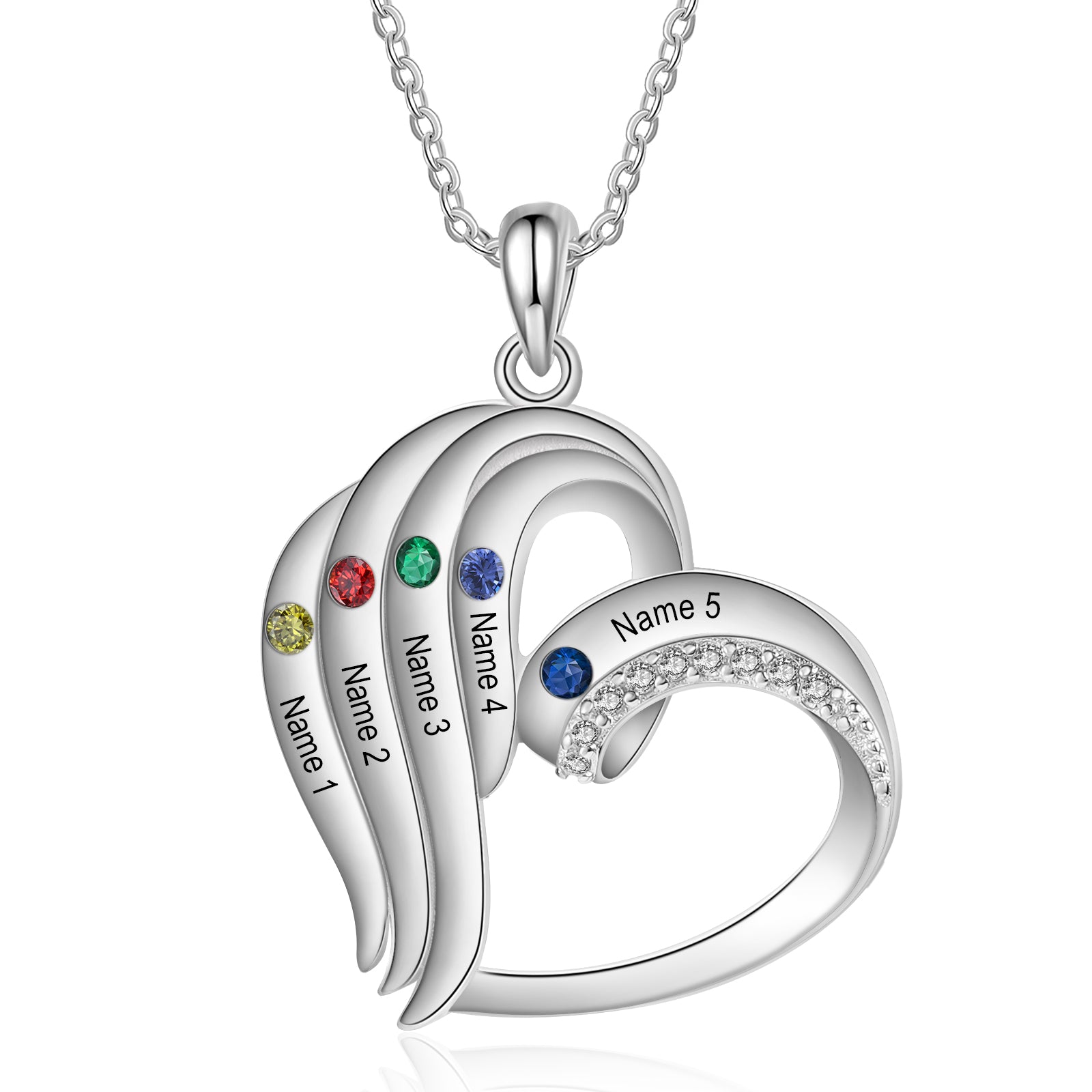 925 Sterling silver Custom Birthstone necklace