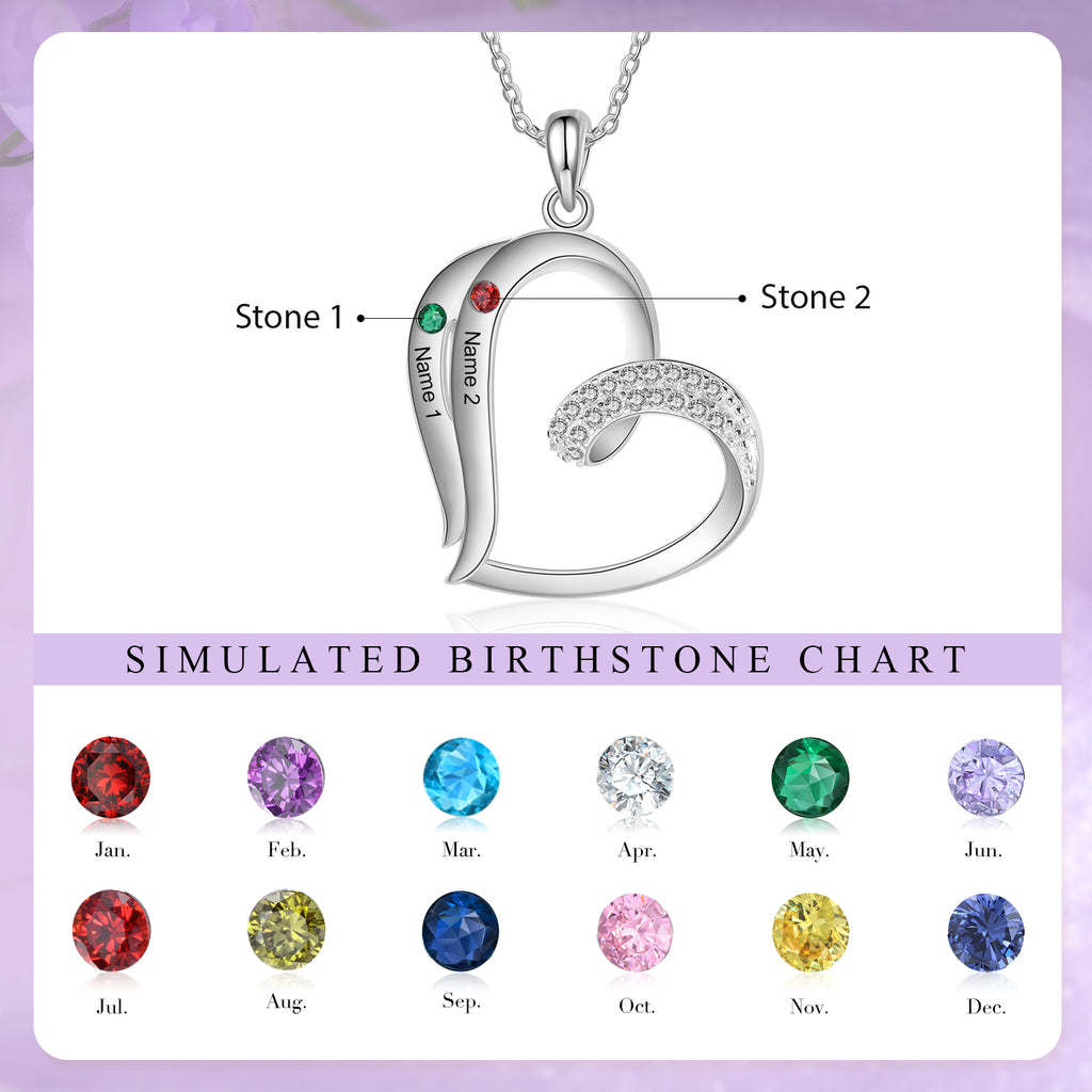 925 Sterling silver Custom Birthstone necklace