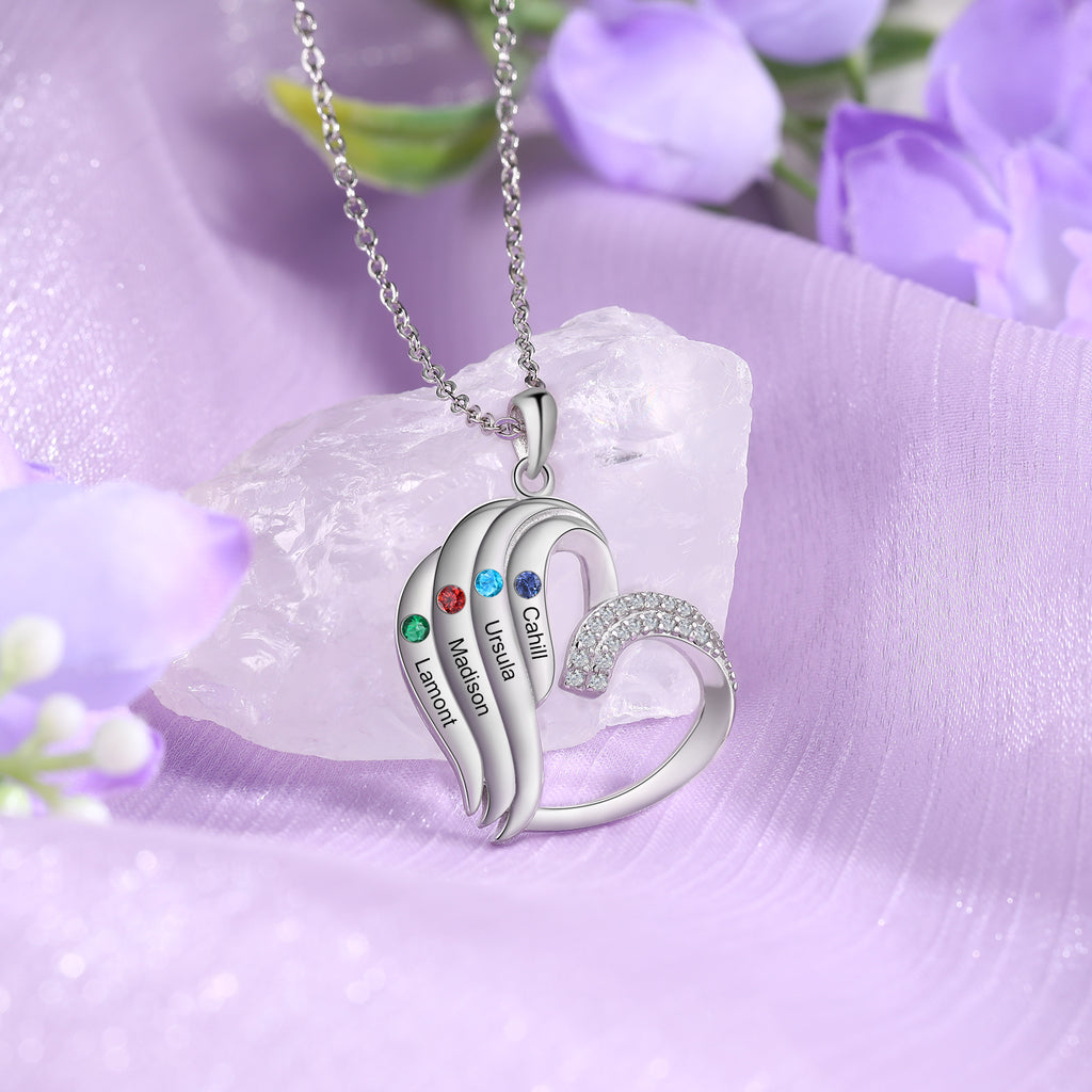 925 Sterling silver Custom Birthstone necklace
