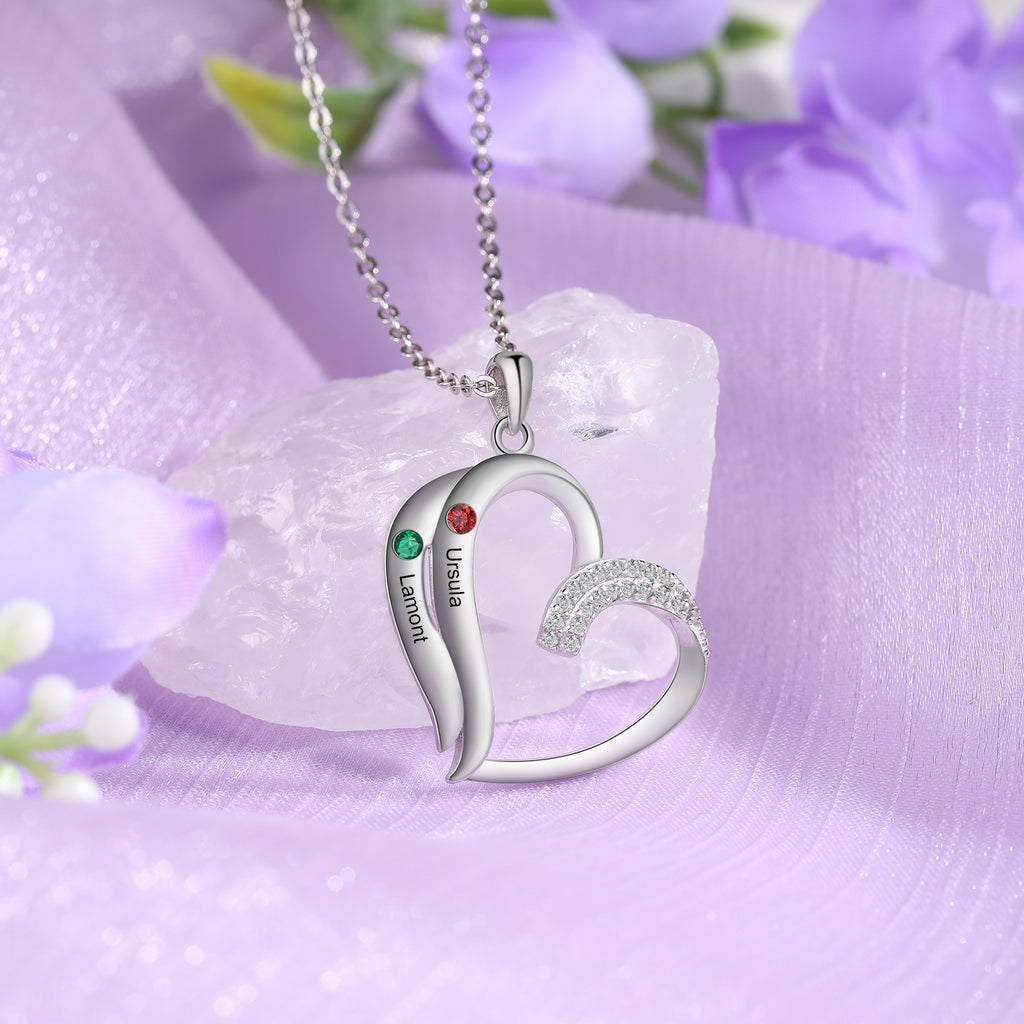 925 Sterling silver Custom Birthstone necklace