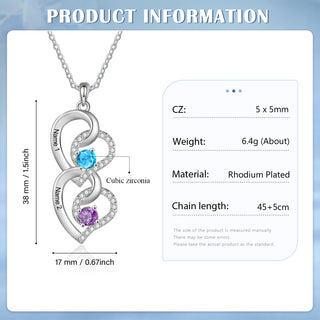 Custom Birthstone necklace