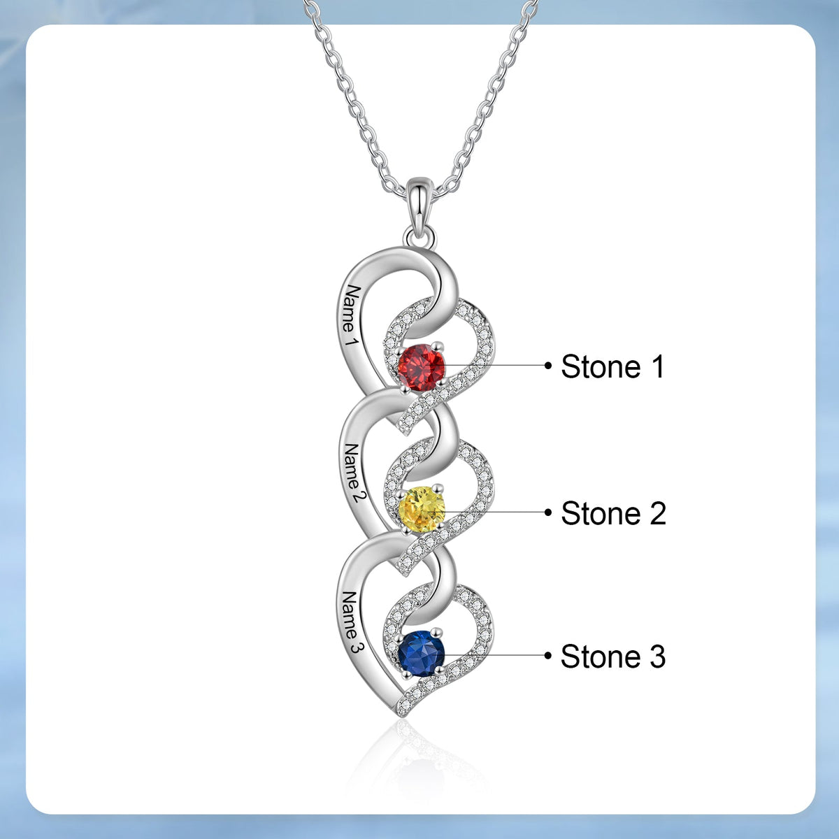Custom Birthstone necklace