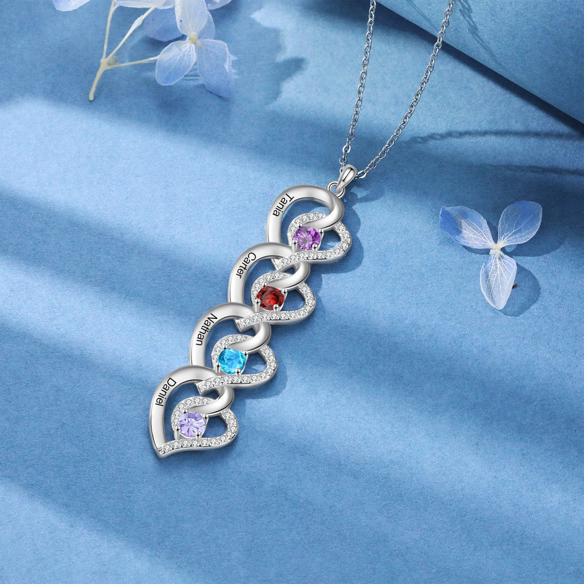 Custom Birthstone necklace