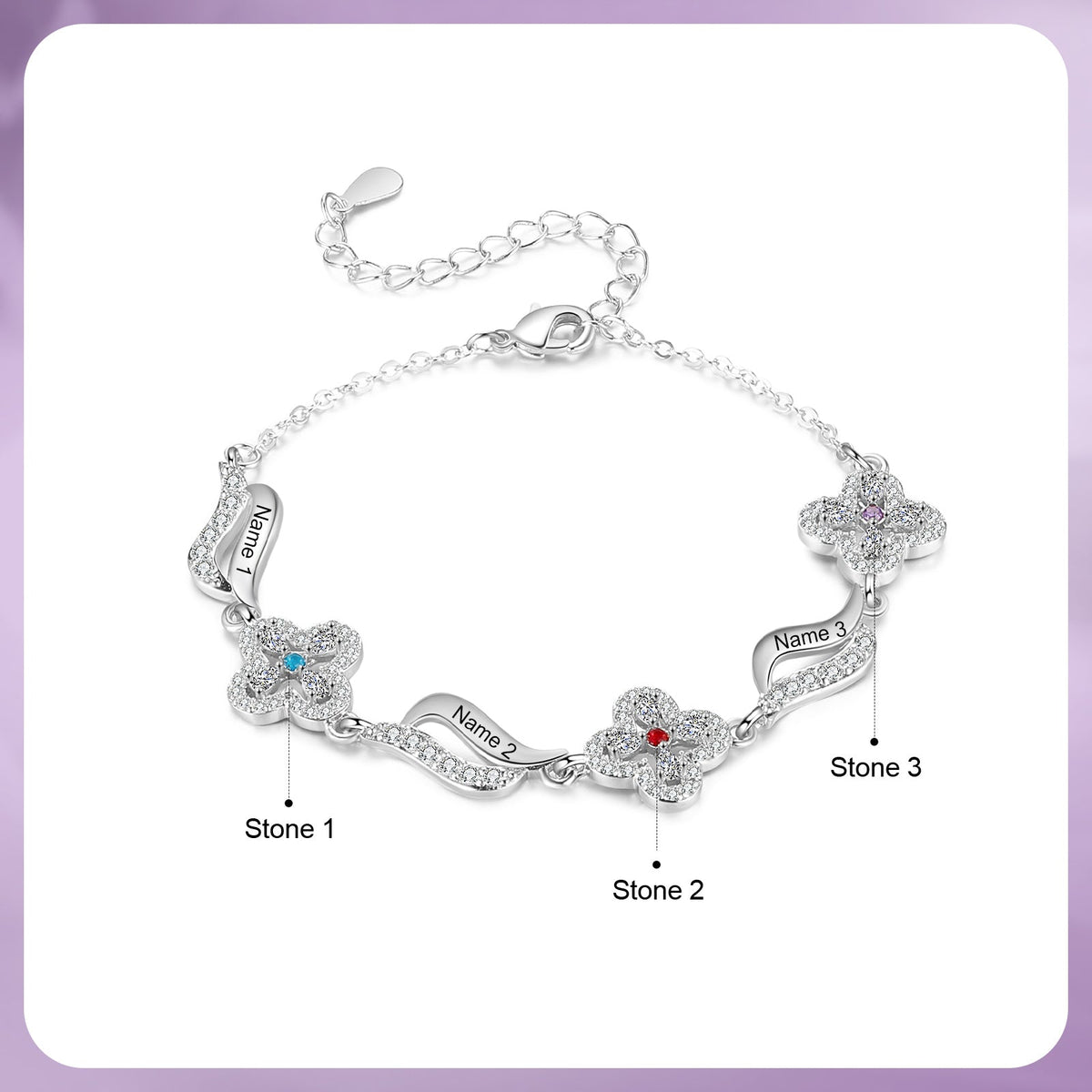 Custom Birthstone Bracelet