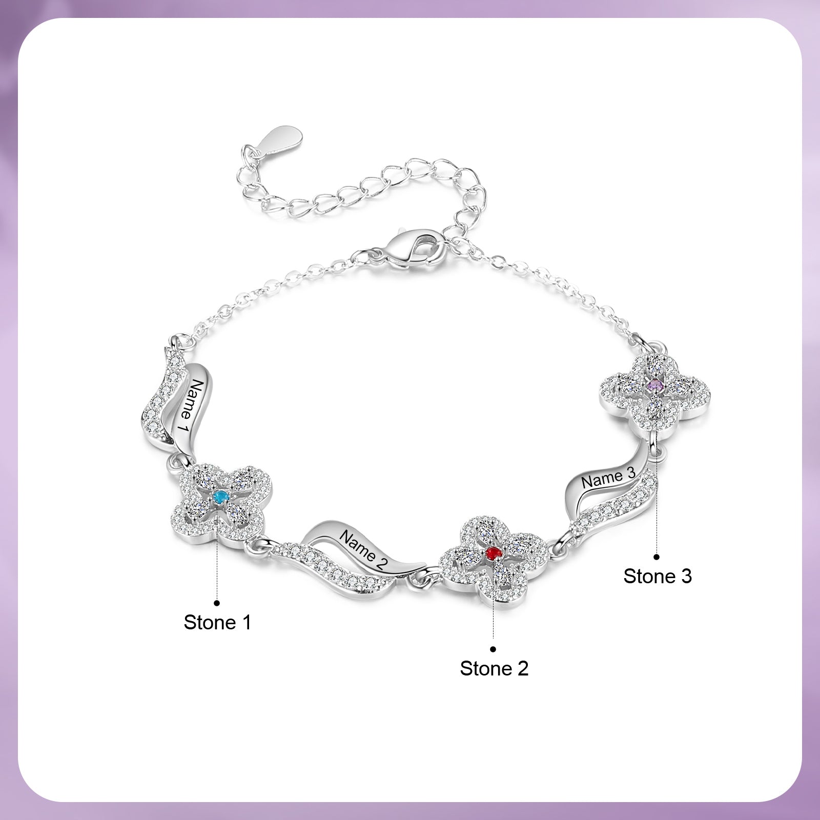Custom Birthstone Bracelet