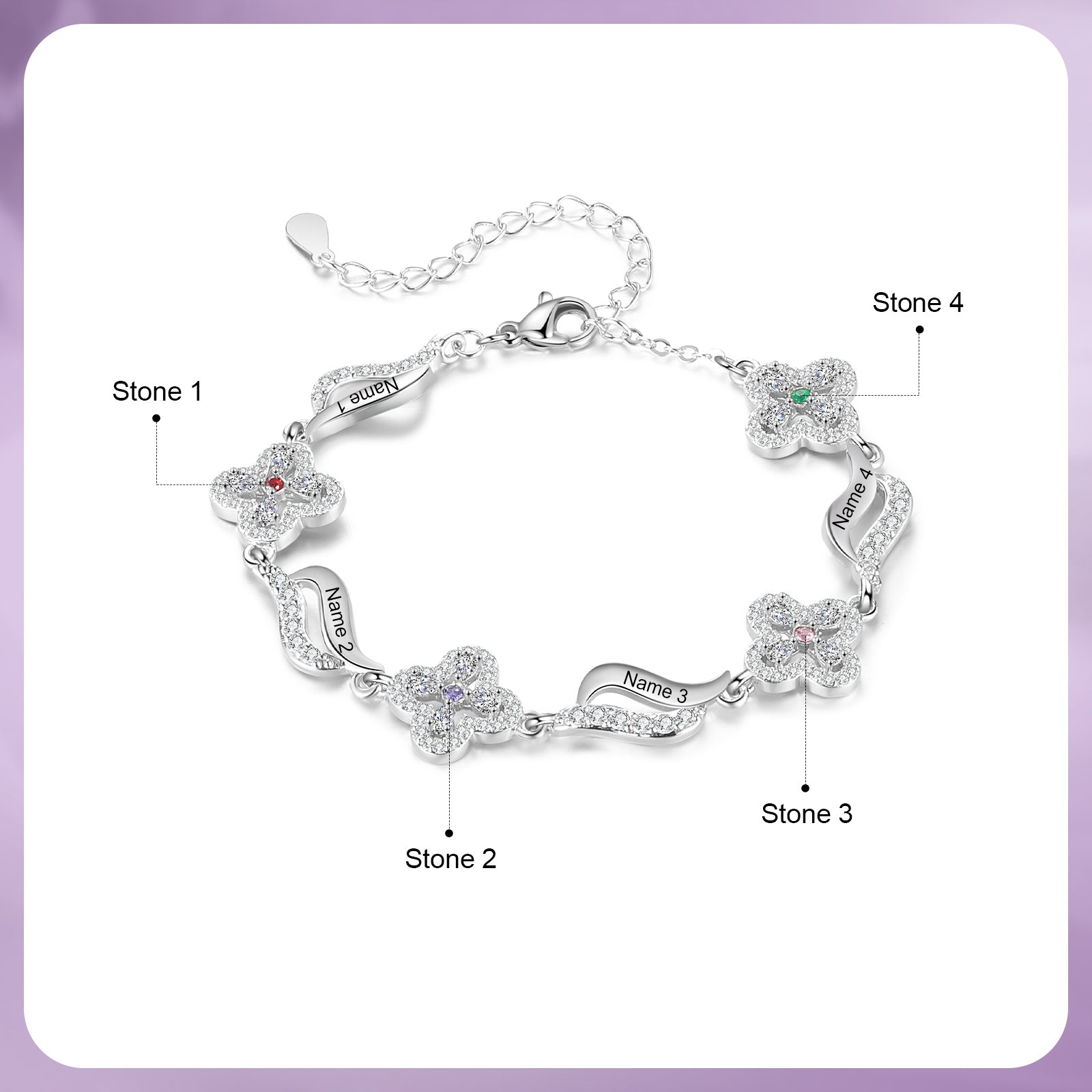 Custom Birthstone Bracelet
