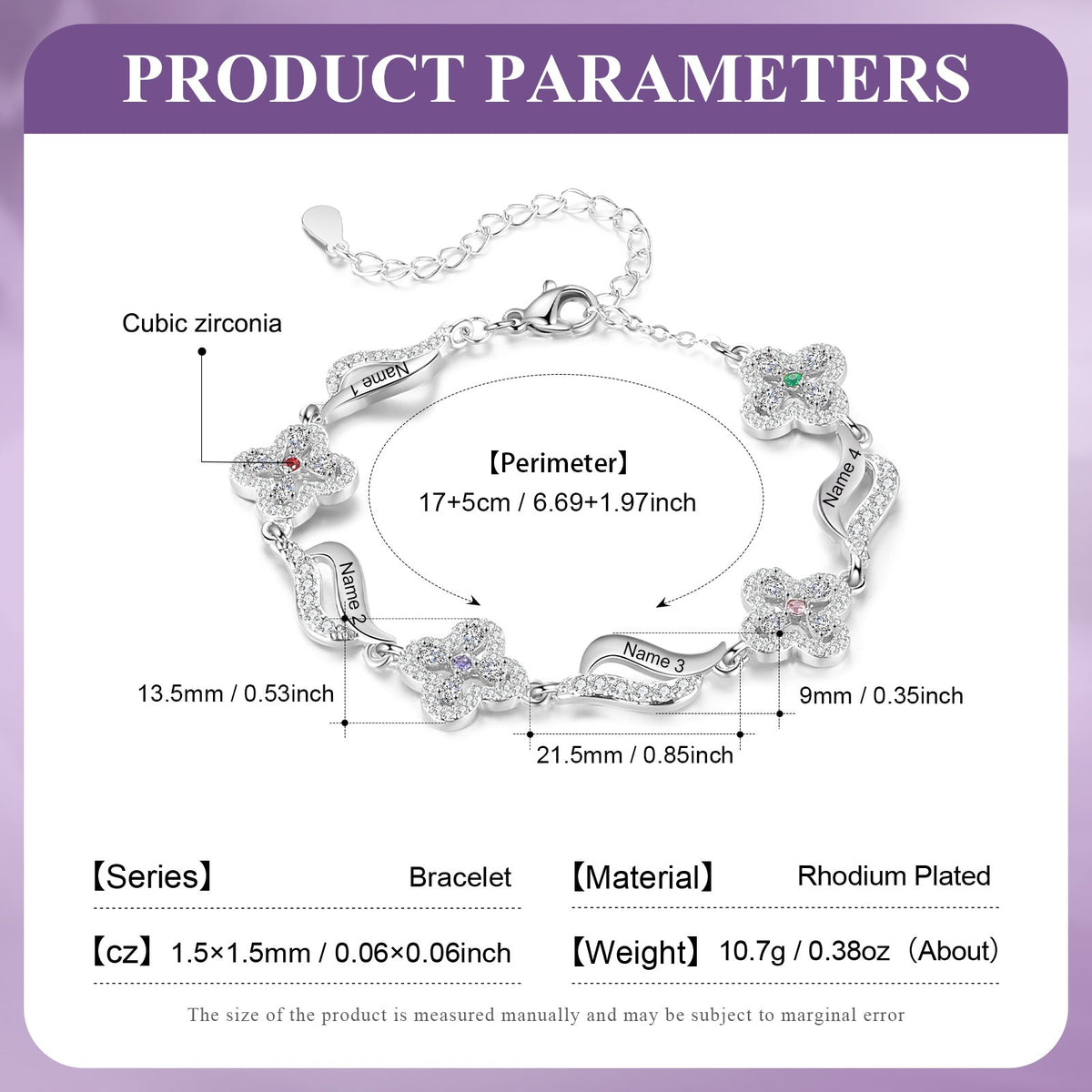 Custom Birthstone Bracelet