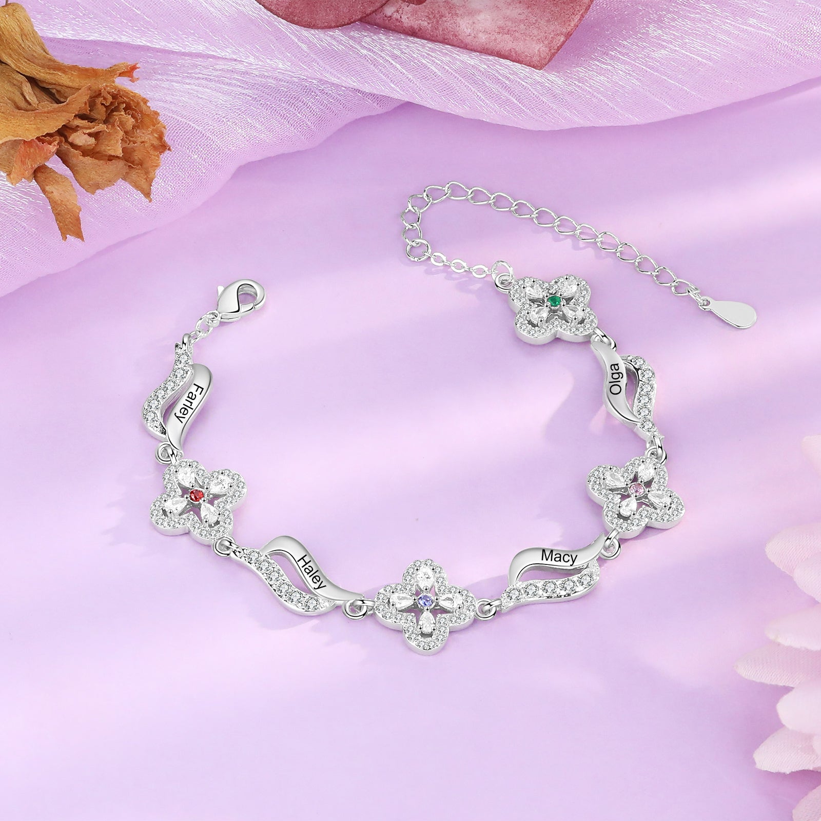 Custom Birthstone Bracelet