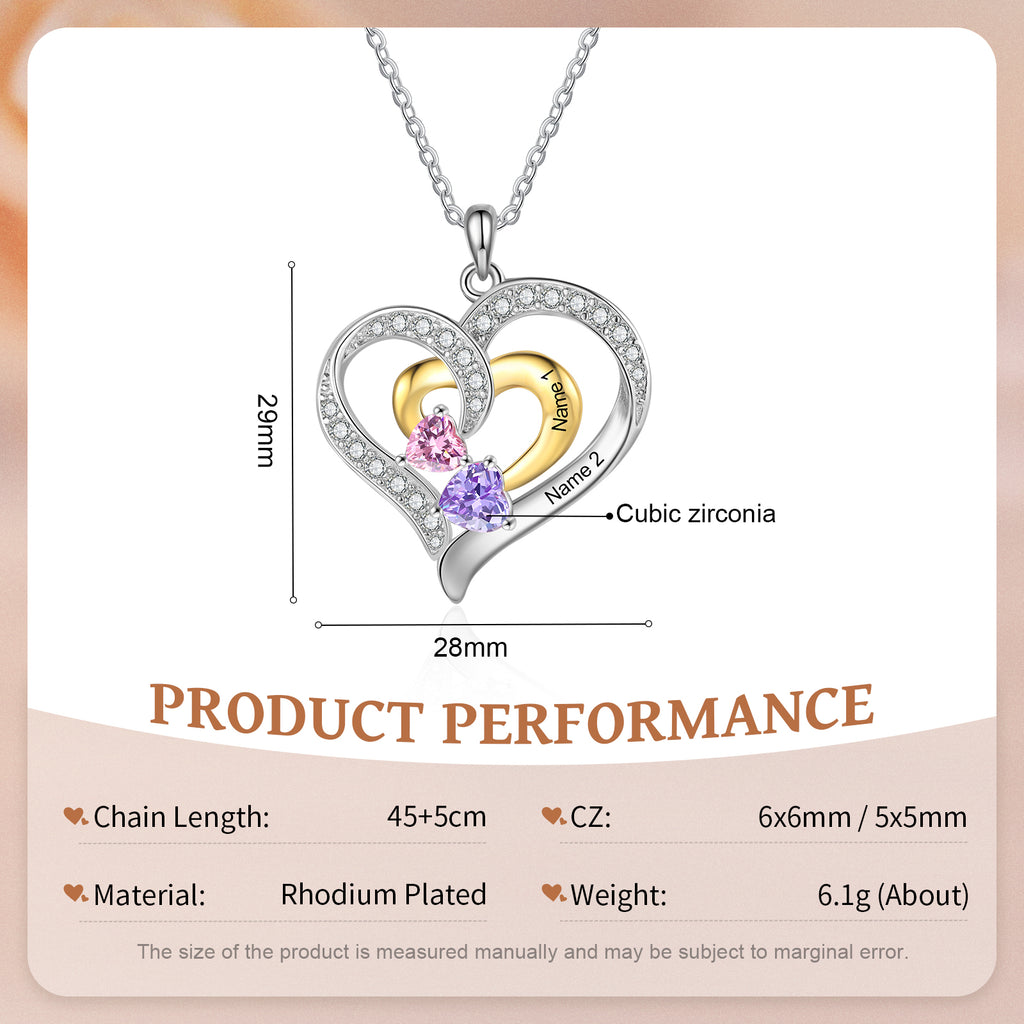 Custom Birthstone necklace
