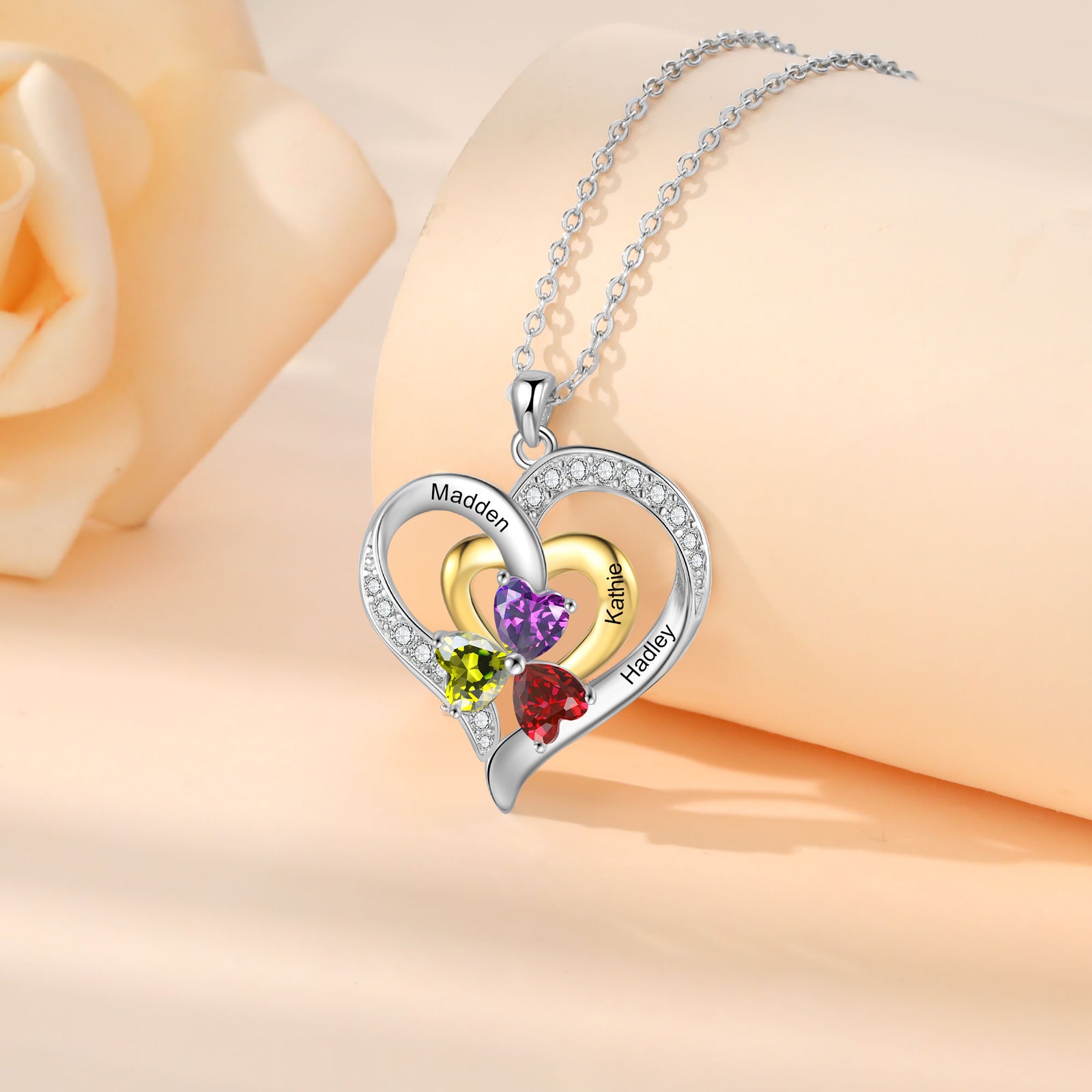Custom Birthstone necklace