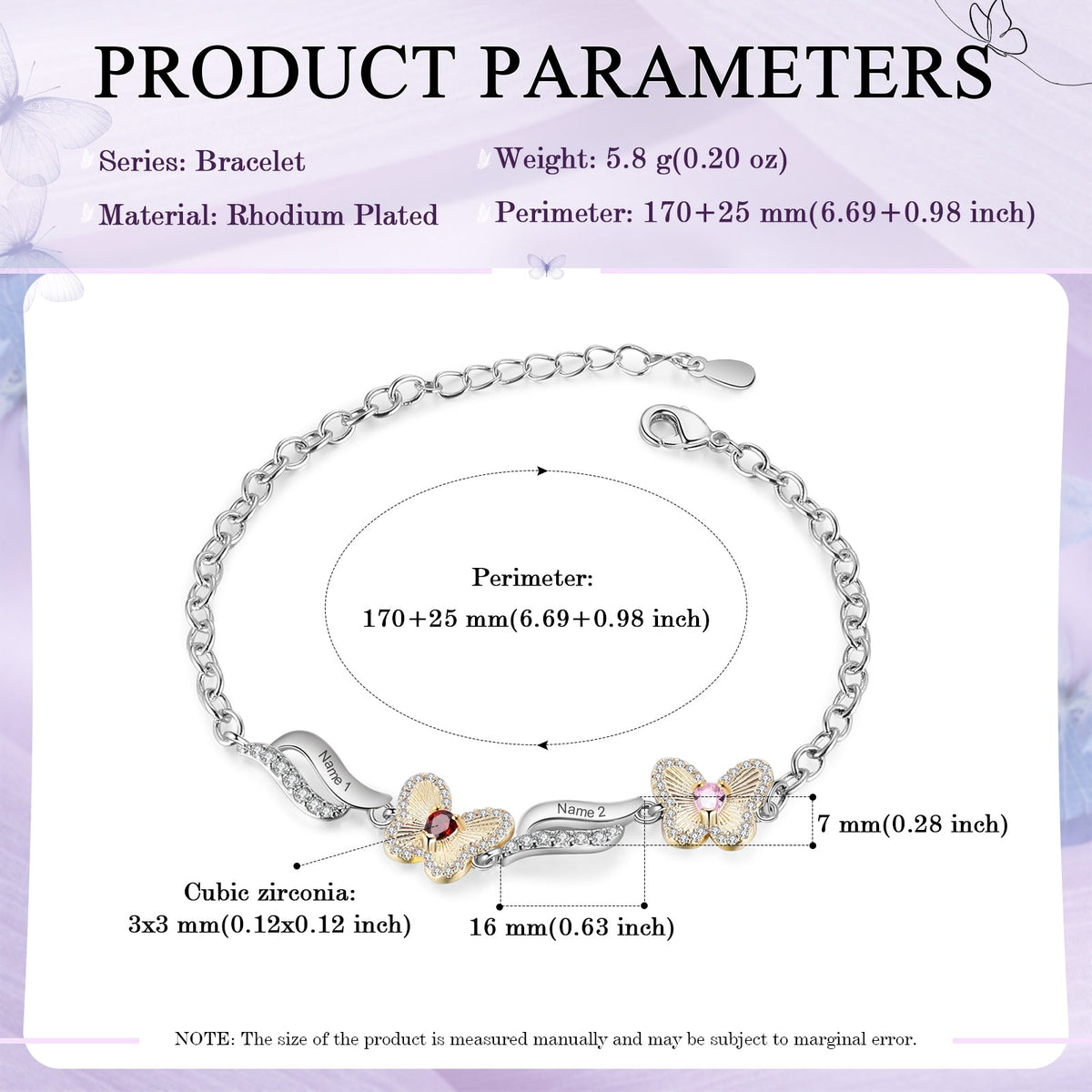 Custom Birthstone Bracelet