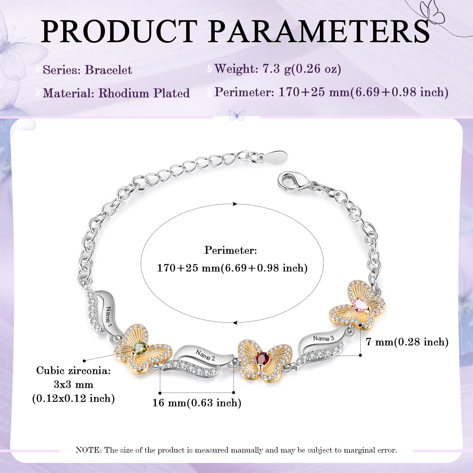 Custom Birthstone Bracelet