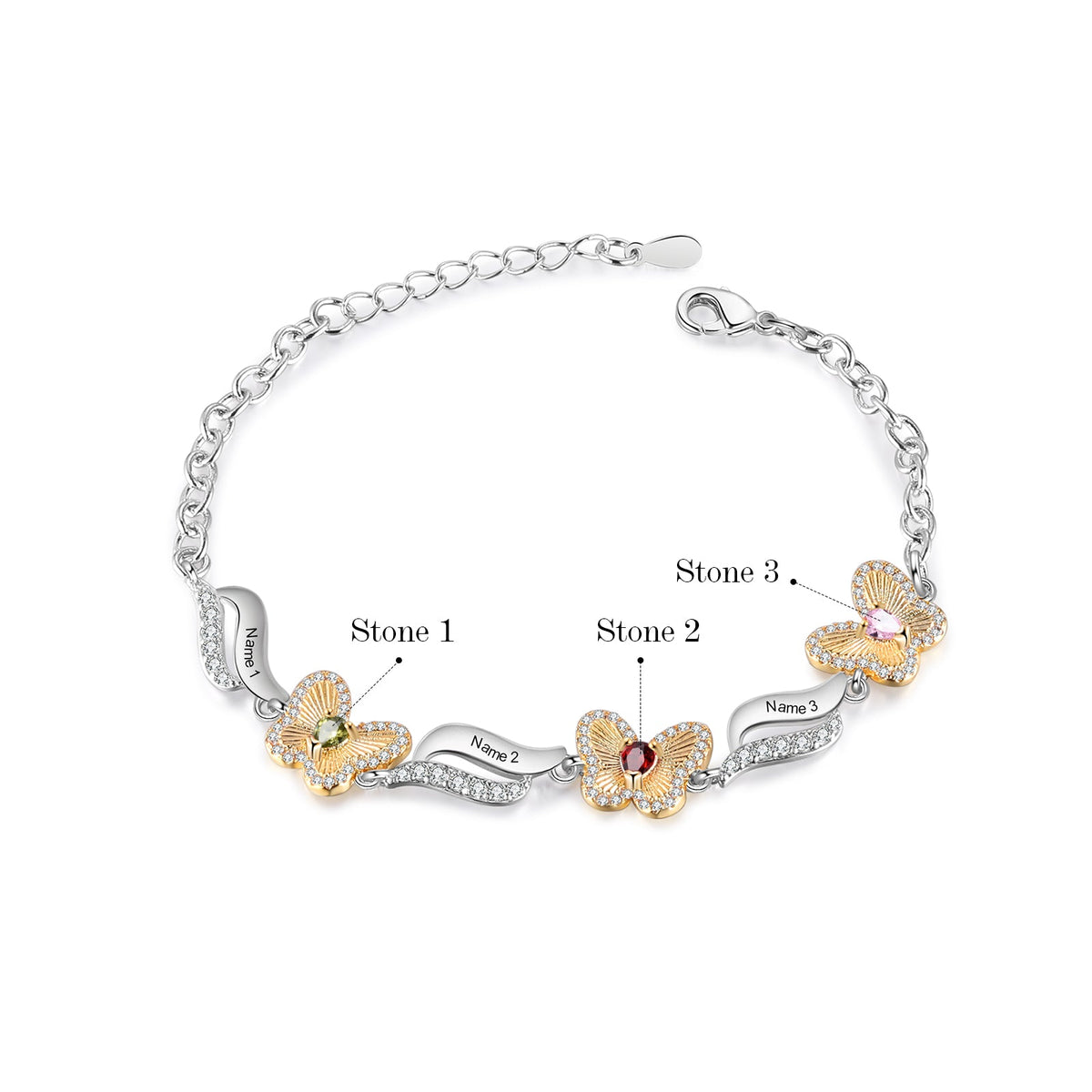 Custom Birthstone Bracelet