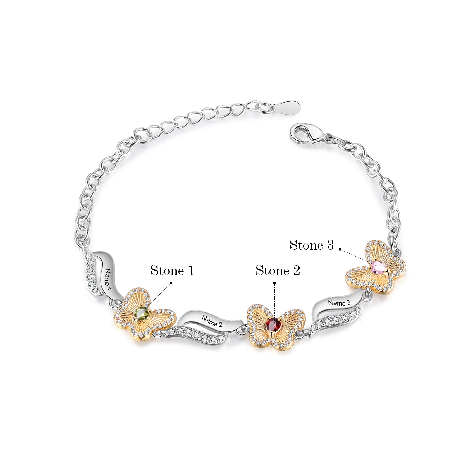 Custom Birthstone Bracelet