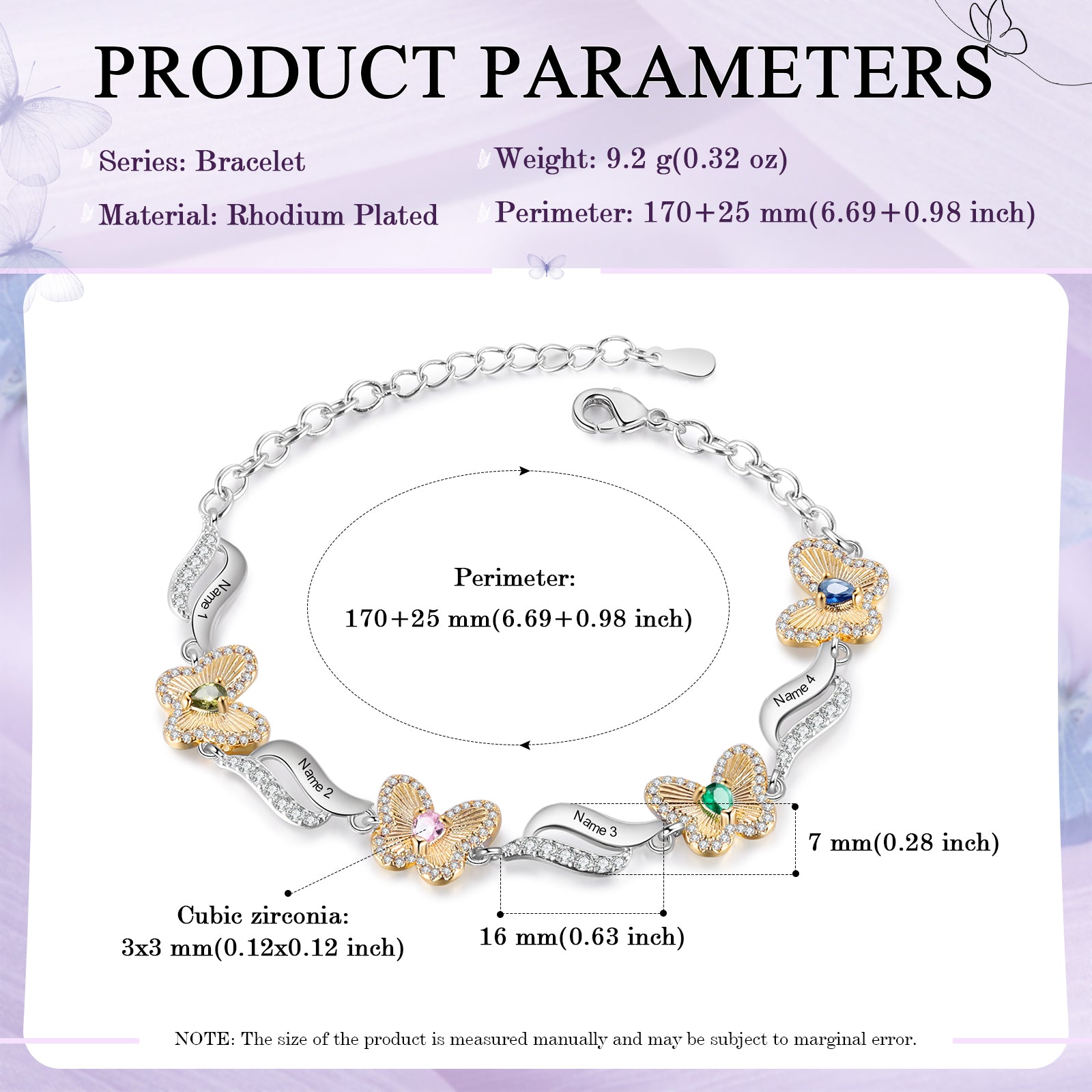 Custom Birthstone Bracelet
