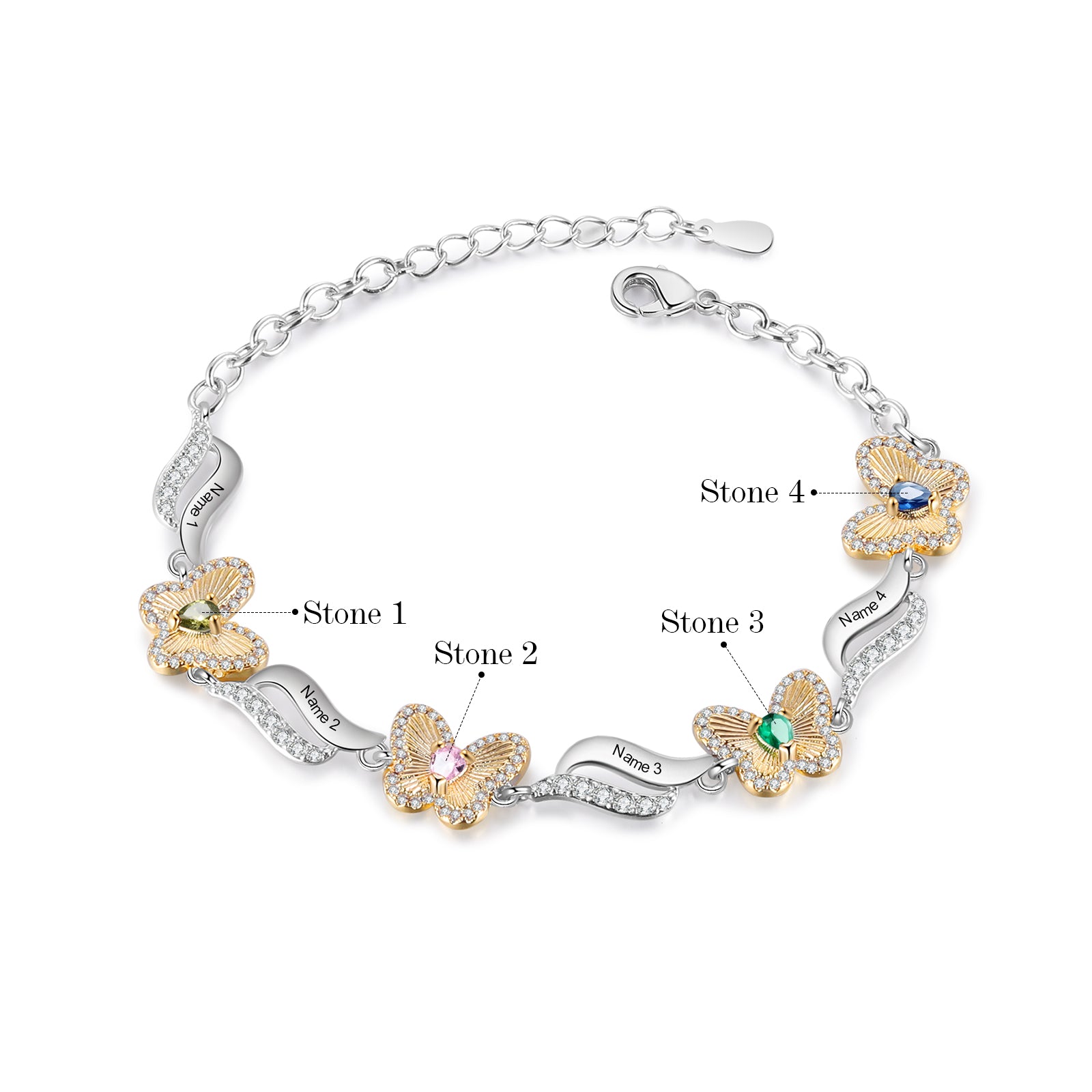 Custom Birthstone Bracelet
