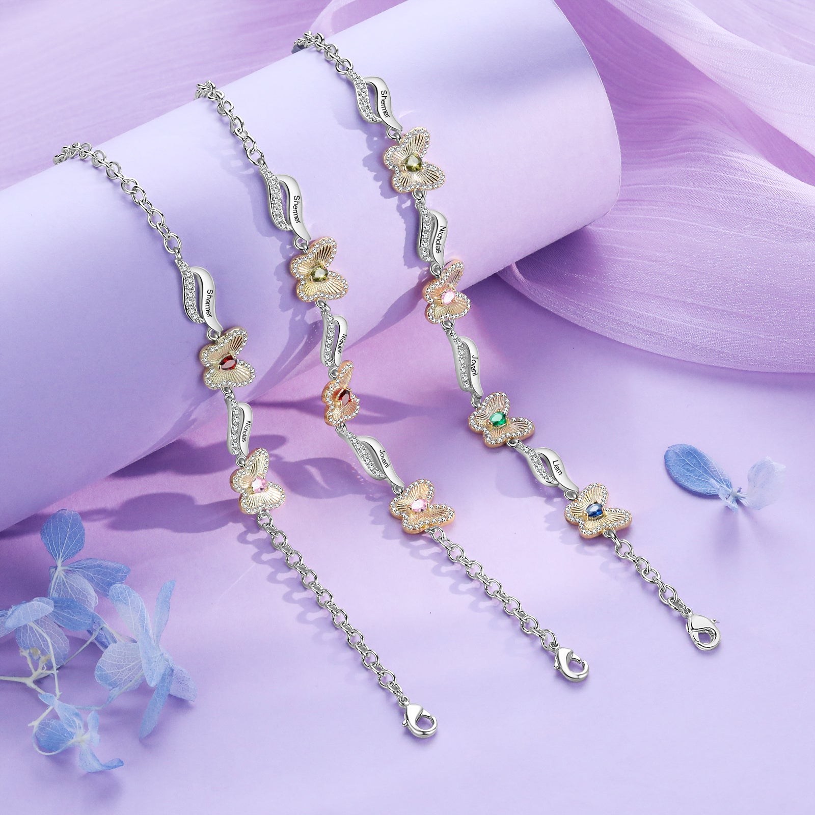 Custom Birthstone Bracelet