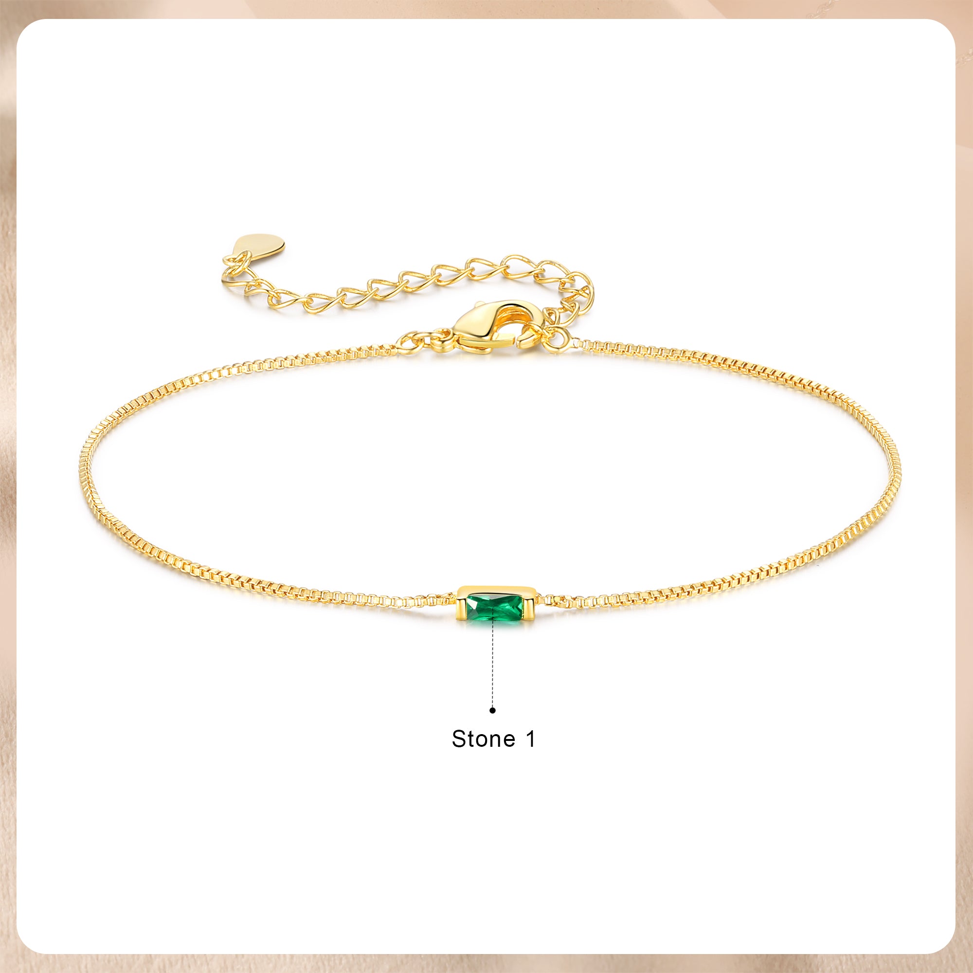 Custom Birthstone Bracelet