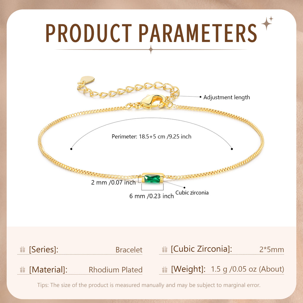 Custom Birthstone Bracelet