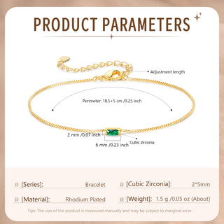 Custom Birthstone Bracelet