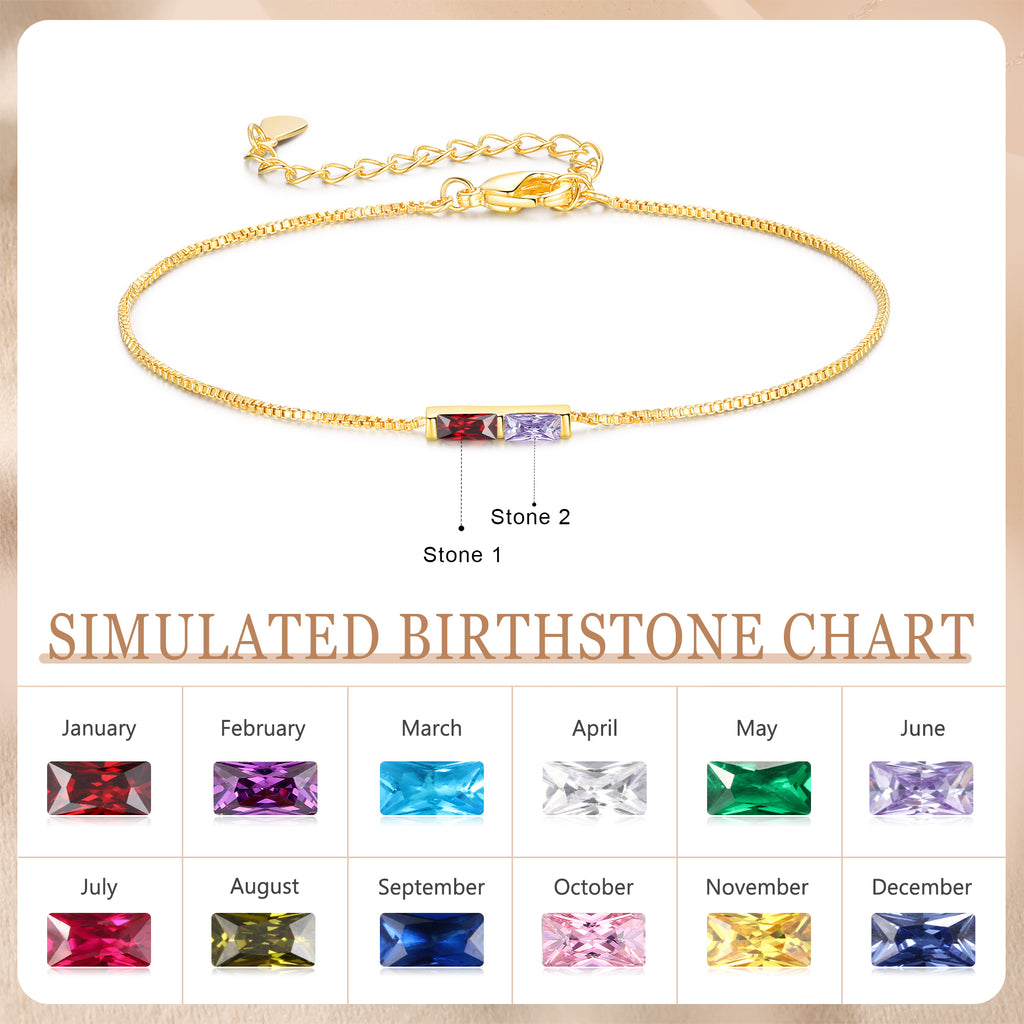 Custom Birthstone Bracelet