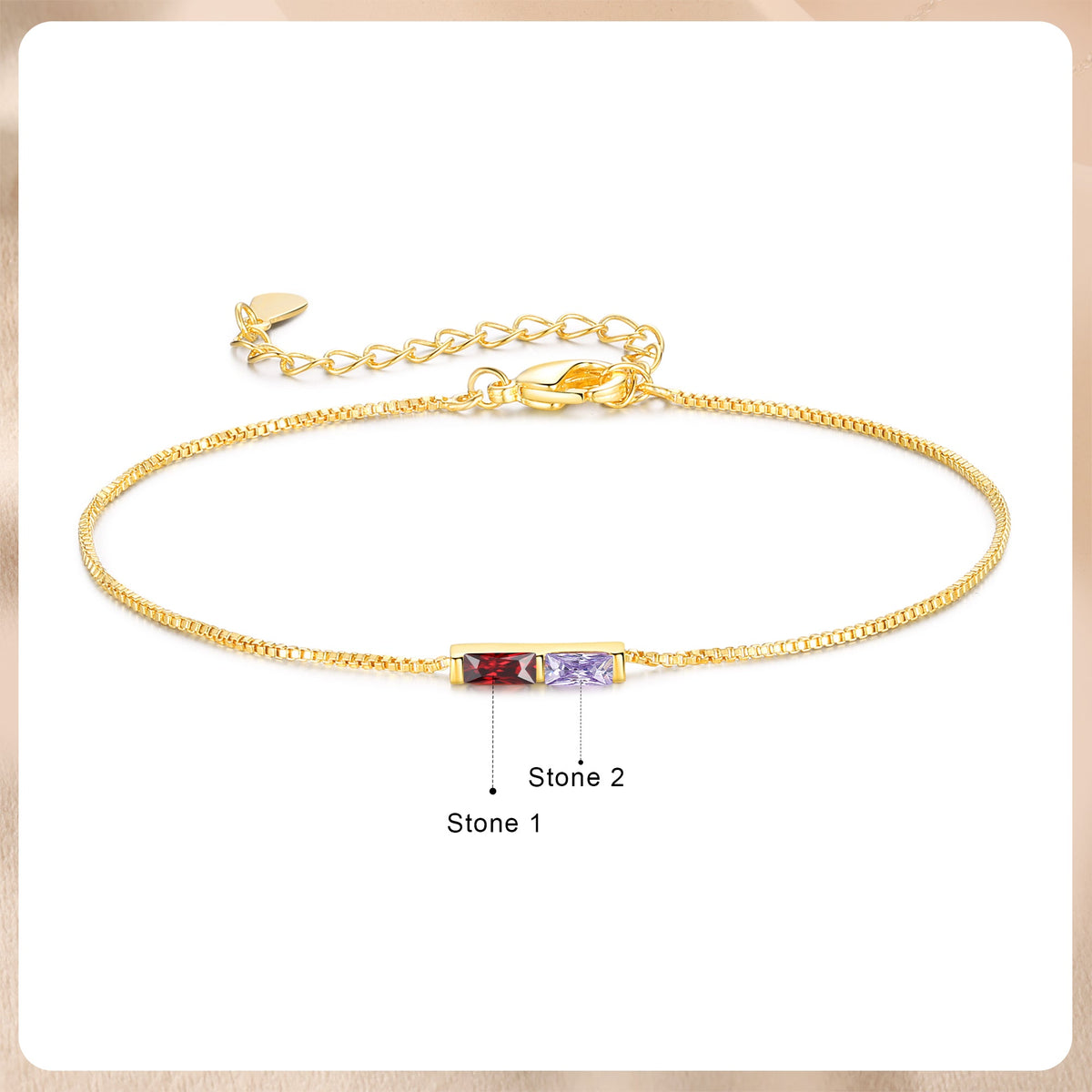 Custom Birthstone Bracelet
