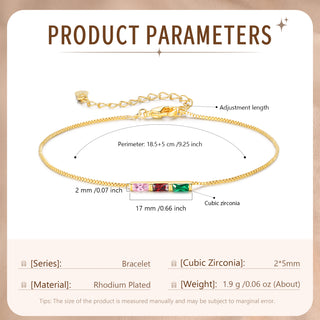 Custom Birthstone Bracelet