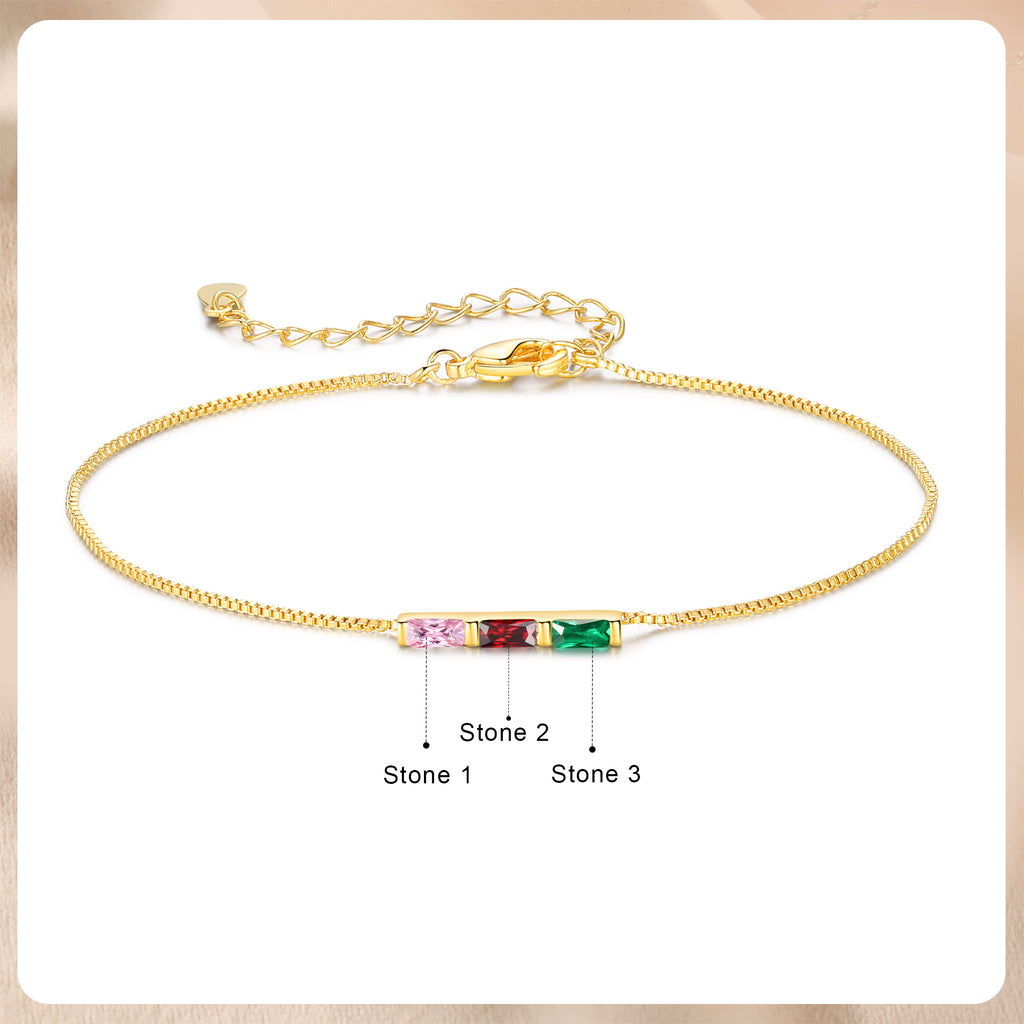 Custom Birthstone Bracelet