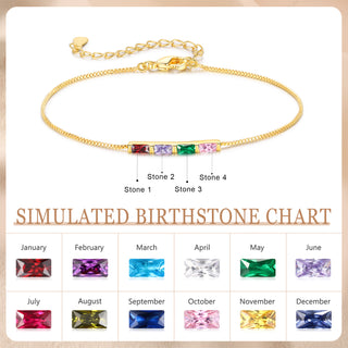 Custom Birthstone Bracelet